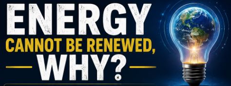 Energy cannot be renewed, why?